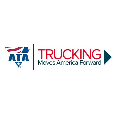 ATA logo with trucking moves america forward tag line
