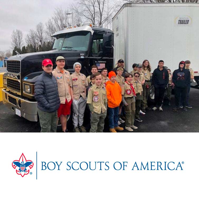 Boy Scouts earn merit badge in transportation